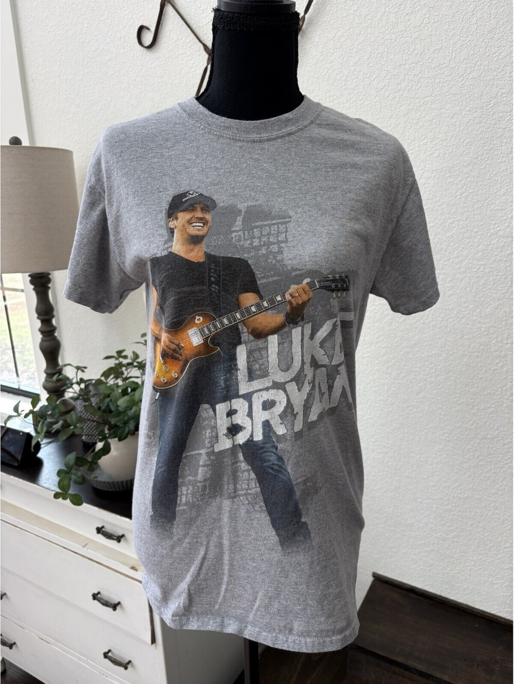 Gray Tshirt Luke Bryan Concert Tshirt Small